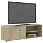 vidaXL Meuble TV Chêne sonoma 120x34x37 cm Bois d’ingénierie