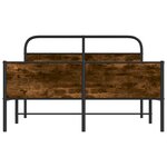 vidaXL Cadre de lit sans matelas 140x200 cm chêne sonoma