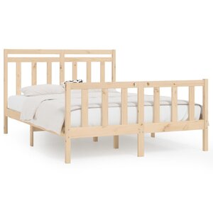 vidaXL Cadre de lit sans matelas bois massif de pin 160x200 cm