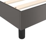 vidaXL Cadre de lit sans matelas gris 200x200 cm similicuir