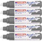 Marqueur acrylique large 5000 anthracite 5-10 mm x 5 EDDING