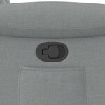 vidaXL Fauteuil inclinable Gris clair Tissu
