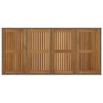 Ensemble de Salle à Manger de Jardin vidaXL 9 Pièces Gris Rattan Poly