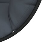 vidaXL Chaise suspendue en forme d'œuf avec support anthracite