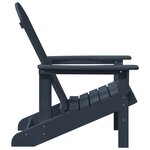 vidaXL Chaises Adirondack 2 Pièces Bleu Marine 74x82x90 cm HDPE