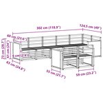 vidaXL Ensemble de canapés d'extérieur 7 pc