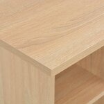 vidaXL Table de bar Chêne 60x60x110 cm