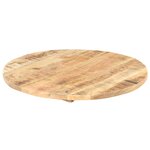 vidaXL Dessus de table Bois de manguier solide Rond 25-27 mm 70 cm