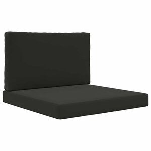 vidaXL Coussin de canapé d'extérieur Polyester Noir 80 x 80 cm