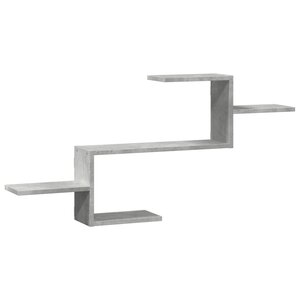 vidaXL Étagère murale gris béton 104x15x49 cm bois d'ingénierie