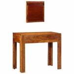vidaXL Table de Toilette Marron 90 x 45 x 75 cm Bois d'acacia massif