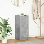 vidaXL Buffet gris béton 29 5x34x76 cm bois d'ingénierie