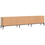 vidaXL Meuble TV à tiroir chêne artisanal 200x25x44 cm bois ingénierie