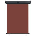 vidaXL Auvent latéral de balcon 125x250 cm Marron