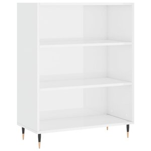 vidaXL Bibliothèque blanc brillant 69 5x32 5x90 cm bois d'ingénierie