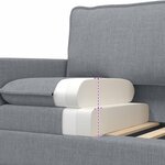 vidaXL Canapé Gris clair 156 x 81 x 87 5 cm Tissu