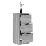 vidaXL Buffet Sonoma gris 30x30x70 cm Bois d'ingénierie