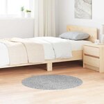 vidaXL Tapis Gris 90 x 90 cm Polypropylène