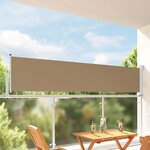 vidaXL Auvent latéral 100 x 300 cm 100  polyester fer acier