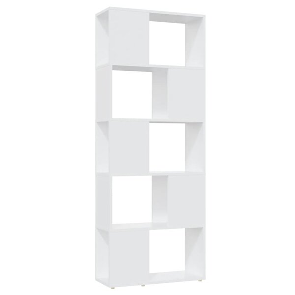 vidaXL Bibliothèque Séparateur de pièce Blanc 60x24x155 cm