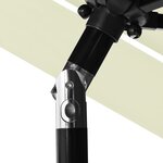 vidaXL Parasol de jardin à 3 niveaux avec mât en aluminium sable 2 5 m