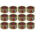 Adhésif d'emballage tesaPack PP Acrylique Silencieux 50 Mic 50mm x L66 m Transparent x 12 TESA