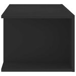 vidaXL Meuble TV avec lumières LED Noir 90x39x30 cm
