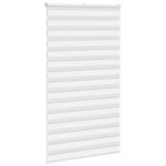 vidaXL Store zèbre blanc 130x230 cm largeur du tissu 125 9cm polyester