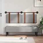 vidaXL Tête de lit suspendue Gris nuage PU antique