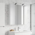 vidaXL Armoire Miroir de Salle de Bain Blanc 70 x 14 5 x 70 cm