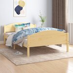 vidaXL Cadre de lit Bois de pin massif 120x200 cm