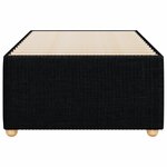 vidaXL Cadre de lit Noir 90x200 cm Tissu