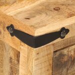 vidaXL Table de chevet 40x35x50 cm bois de manguier massif