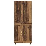 vidaXL Haut Armoire Bois Ancien 69 5 x 34 x 180 cm Bois d'ingénierie