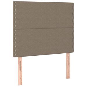 vidaXL Tête de lit Taupe 90x5x118/128 cm Tissu