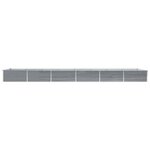 vidaXL Lit surélevé de jardin Acier galvanisé 600x80x45 cm Gris