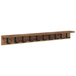 vidaXL Porte-manteau mural Bois ancien 100 x 10.5 x 10.5 cm