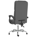 Fauteuil de massage inclinable de bureau informatique étude similicuir gris 02_0025405