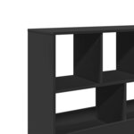 vidaXL Cloison de séparation noir 100x33x94 5 cm bois d'ingénierie