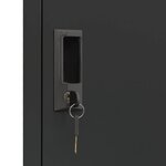 vidaXL Armoire à casiers Anthracite 38x45x180 cm Acier