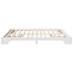 vidaXL Cadre de lit Blanc 180 x 200 cm Bois massif en pin