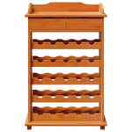 vidaXL Rangement à Vin 90x60x30 cm Bois Massif Pin