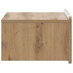 vidaXL Cabinet de chevet mural Chêne artisanal 49 x 34 5 x 24 cm