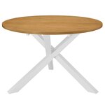 vidaXL Mobilier de salle à manger 5 Pièces MDF Blanc