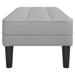 vidaXL banc Gris nuage 113 x 57 x 39 cm tissu