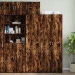 vidaXL Armoire murale chêne fumé 45x42 5x40 cm bois d'ingénierie