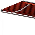 vidaXL Auvent automatique sur pied 450x300 cm Orange/marron