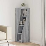 vidaXL Meuble d'angle Blanc 32x32x102cm Bois d'ingénierie