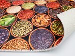 Tapis de cuisine imprimé 50 x 120 cm - Marron