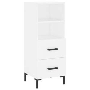 vidaXL Buffet blanc 34 5x34x90 cm bois d'ingénierie